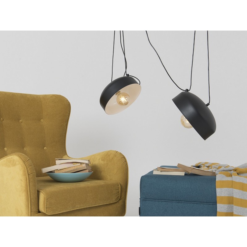 Lampa wisząca POPO FLAT L 2 - czarny