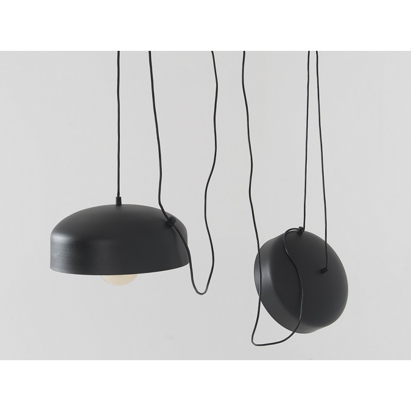 Lampa wisząca POPO FLAT L 2 - czarny