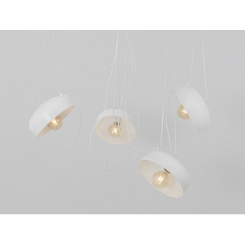 Lampa wisząca POPO FLAT L 4 - biały
