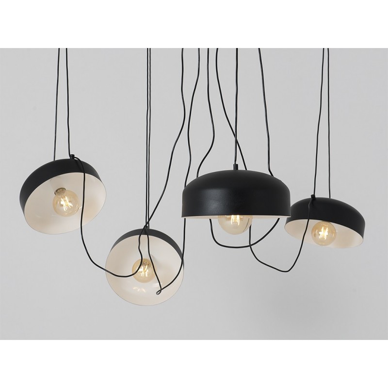 Lampa wisząca POPO FLAT L 4 - czarny