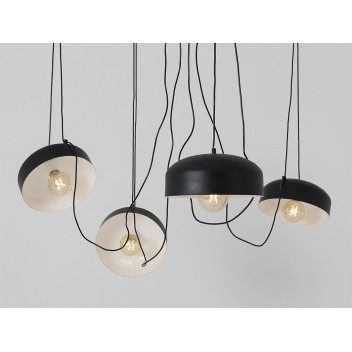 Lampa wisząca POPO FLAT L 4 - czarny
