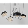 Lampa wisząca POPO FLAT L 4 - czarny