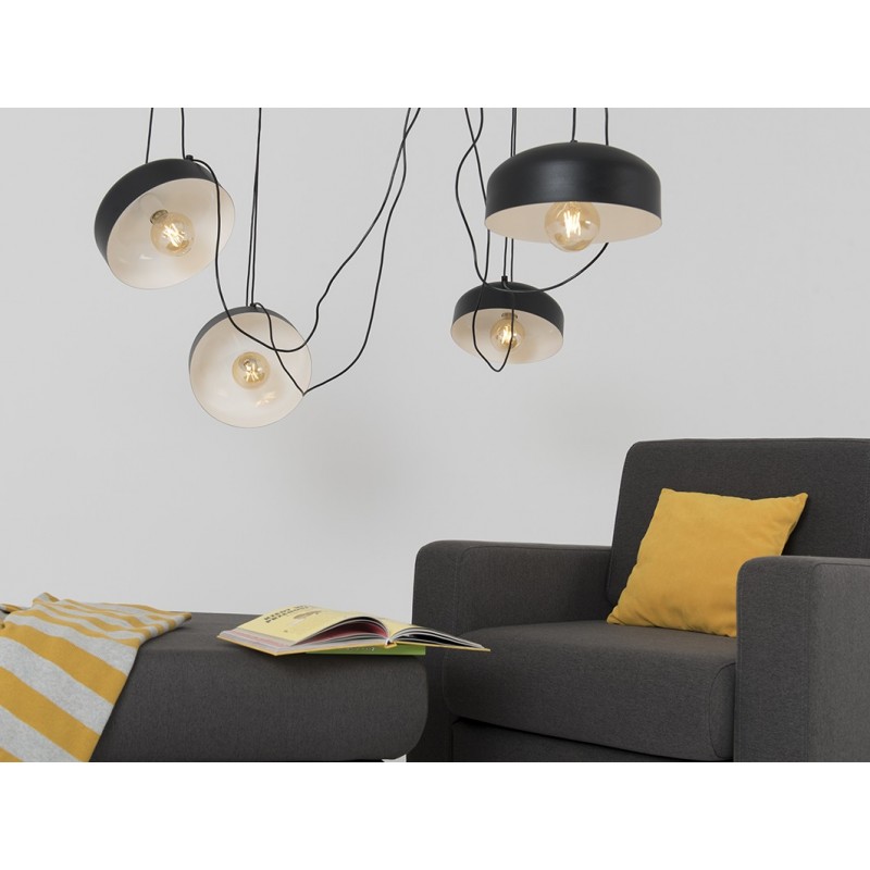 Lampa wisząca POPO FLAT L 4 - czarny