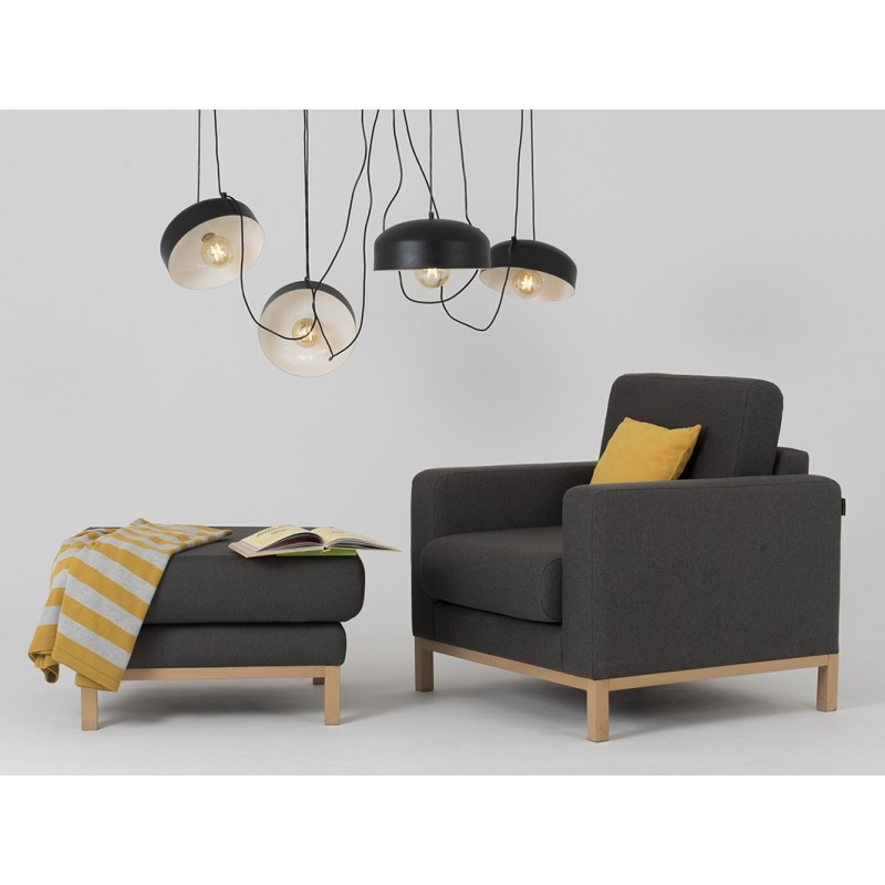 Lampa wisząca POPO FLAT L 4 - czarny