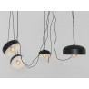 Lampa wisząca POPO FLAT L 4 - czarny