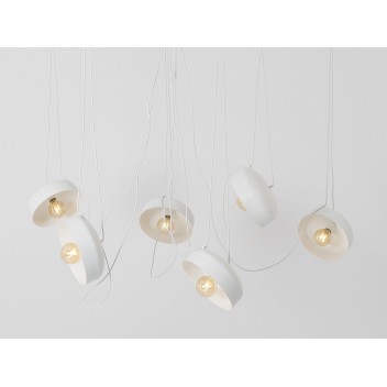 Lampa wisząca POPO FLAT L 6 - biały