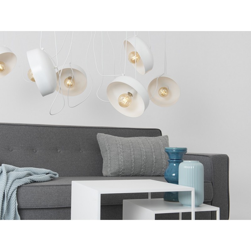 Lampa wisząca POPO FLAT L 6 - biały