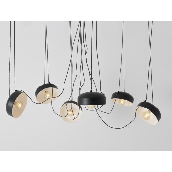 Lampa wisząca POPO FLAT L 6 - czarny