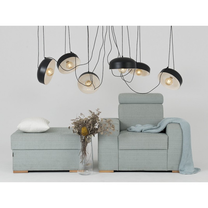 Lampa wisząca POPO FLAT L 6 - czarny