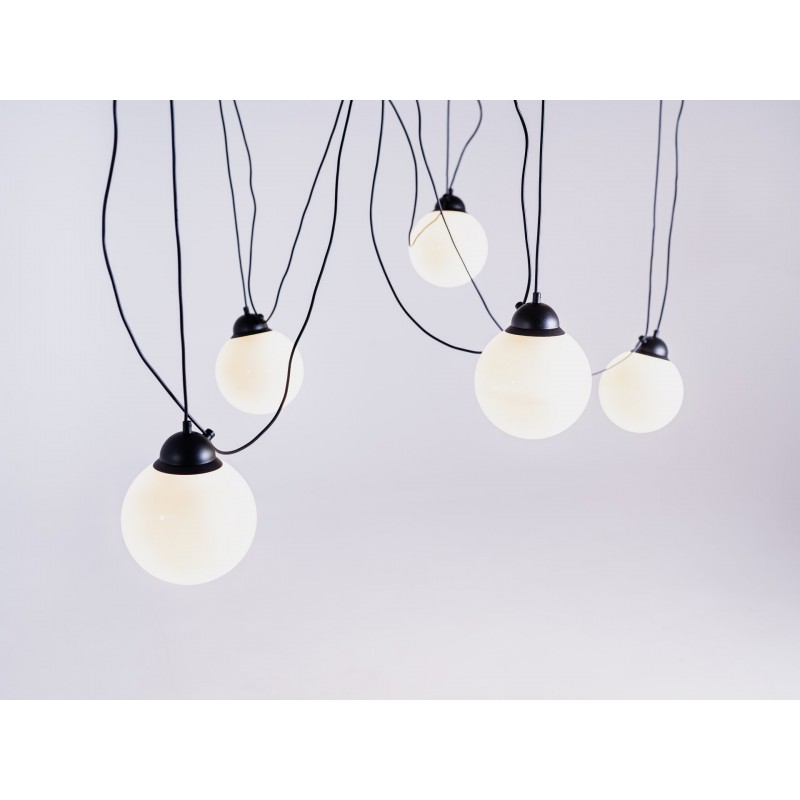 Lampa wisząca GLASS M 5 - czarny