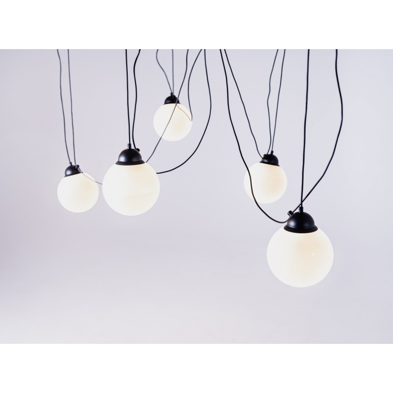 Lampa wisząca GLASS M 5 - czarny
