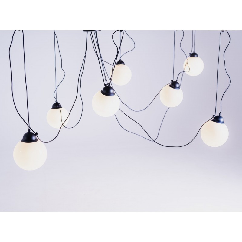 Lampa wisząca GLASS M 7 - czarny