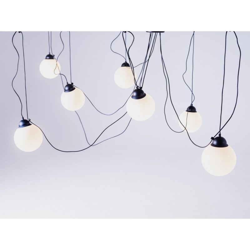 Lampa wisząca GLASS M 7 - czarny