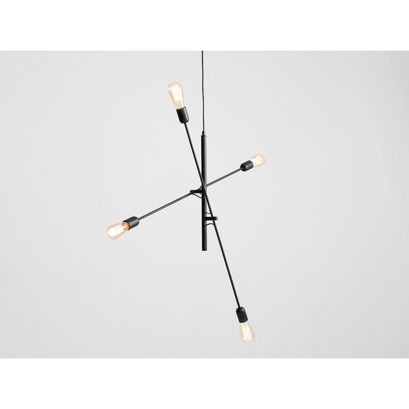 Lampa wisząca TWIGO 4 - czarny