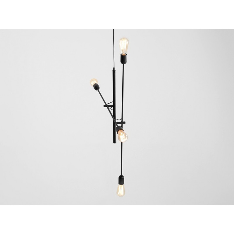 Lampa wisząca TWIGO 4 - czarny