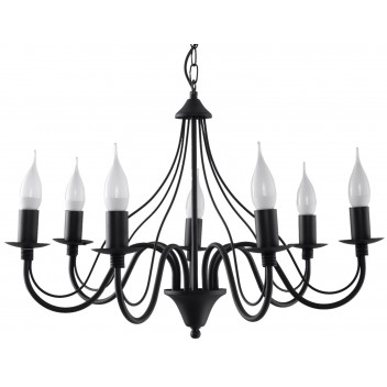Żyrandol MINERWA 7 Czarny