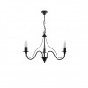 Żyrandol MINERWA 3 Czarny