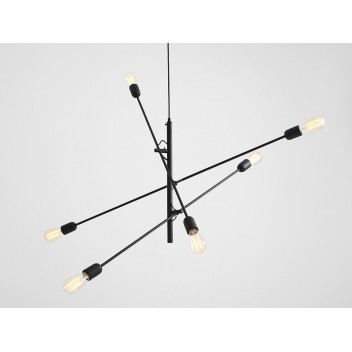 Lampa wisząca TWIGO 6 - czarny