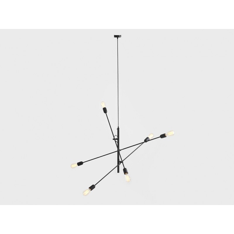 Lampa wisząca TWIGO 6 - czarny