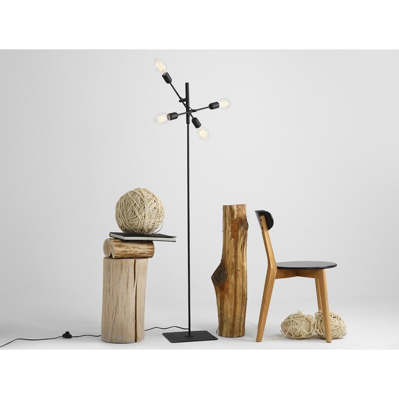 Lampa podłogowa TWIGO FLOOR 4 - czarny
