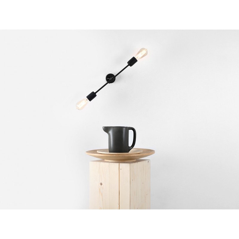Lampa ścienna TWIGO WALL 2 S - czarny