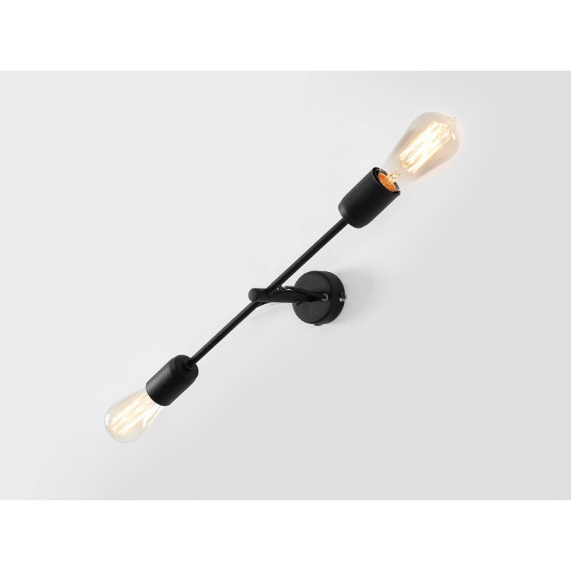 Lampa ścienna TWIGO WALL 2 S - czarny