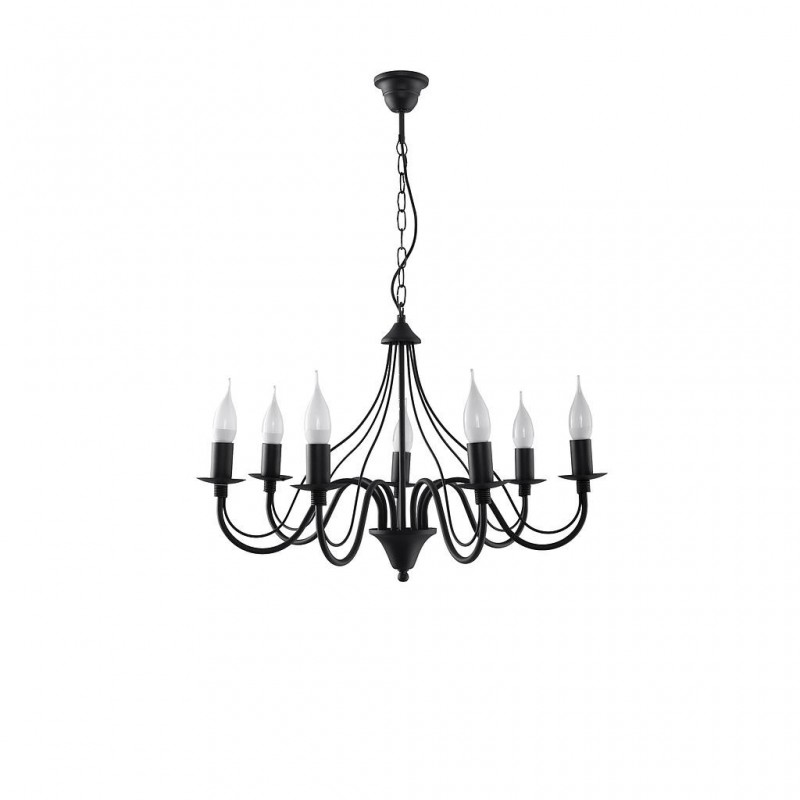 Żyrandol MINERWA 7 Czarny