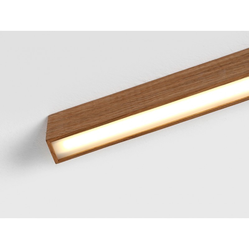 Lampa plafon LINE PLUS L WOOD - dąb