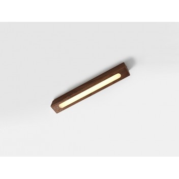Lampa plafon LINE PLUS S WOOD LOW - orzech