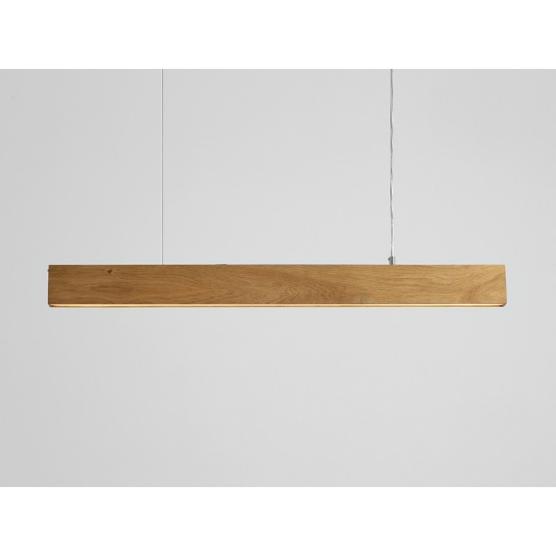 Lampa wisząca LINE PLUS L WOOD - dąb
