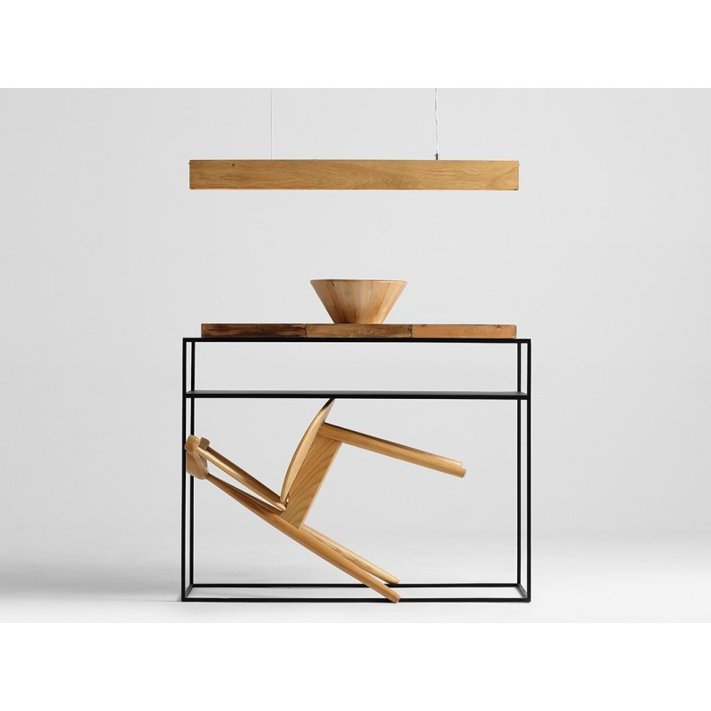 Lampa wisząca LINE PLUS L WOOD - dąb