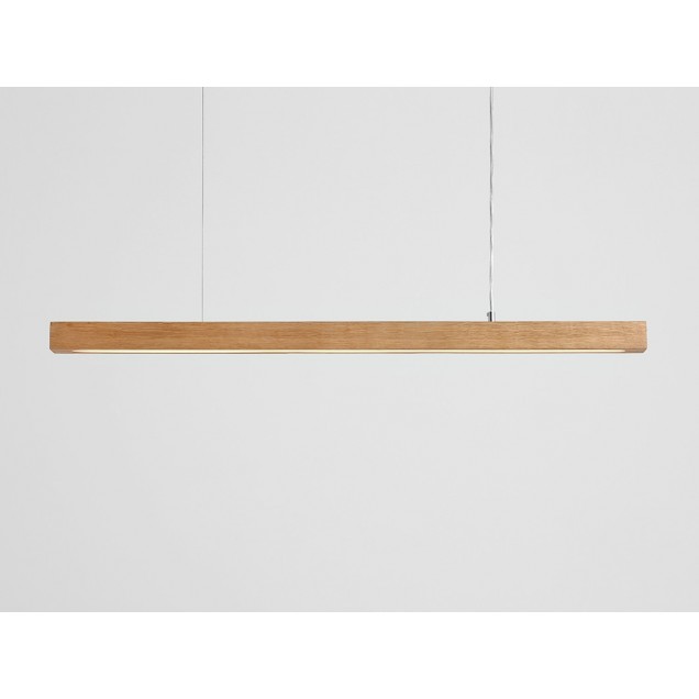 Lampa wisząca LINE PLUS L WOOD LOW - dąb