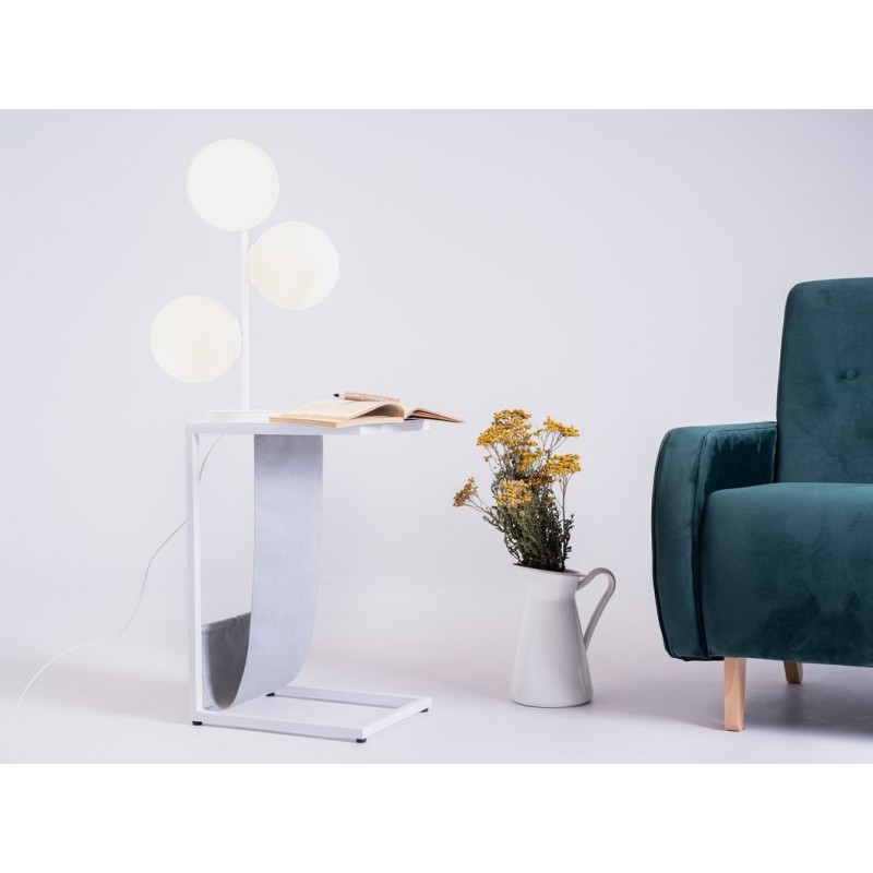 Lampa stołowa BOBLER - biała