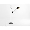 Lampa podłogowa COBEN FLOOR - czarny (złoty środek klosza)