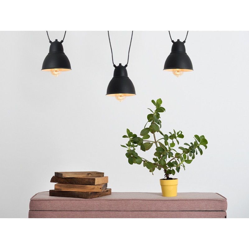 Lampa wisząca COBEN HANGMAN 3 - czarny