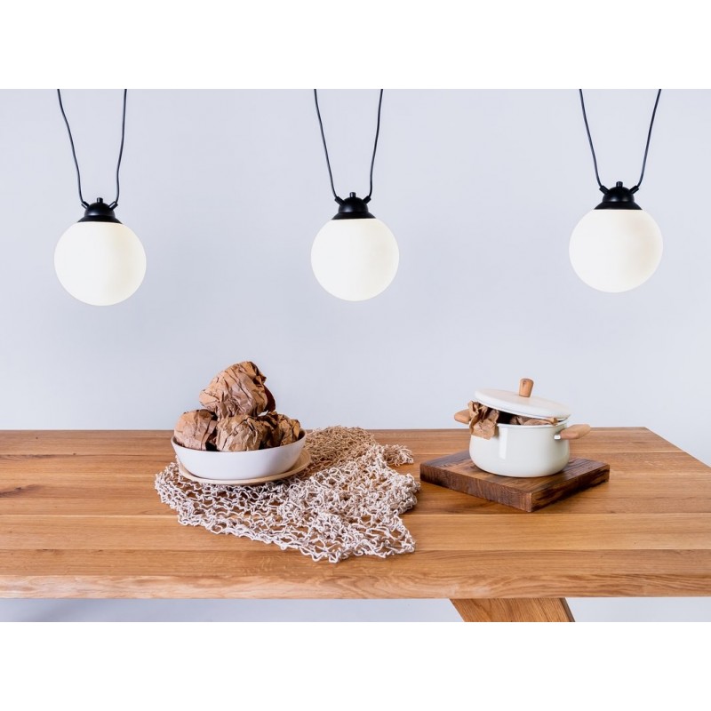 Lampa wisząca GLASS HANGMAN 3 - czarny