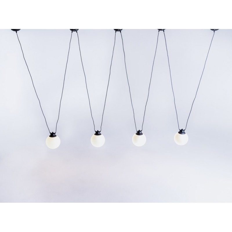 Lampa wisząca GLASS HANGMAN 4 - czarny