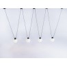 Lampa wisząca GLASS HANGMAN 4 - czarny