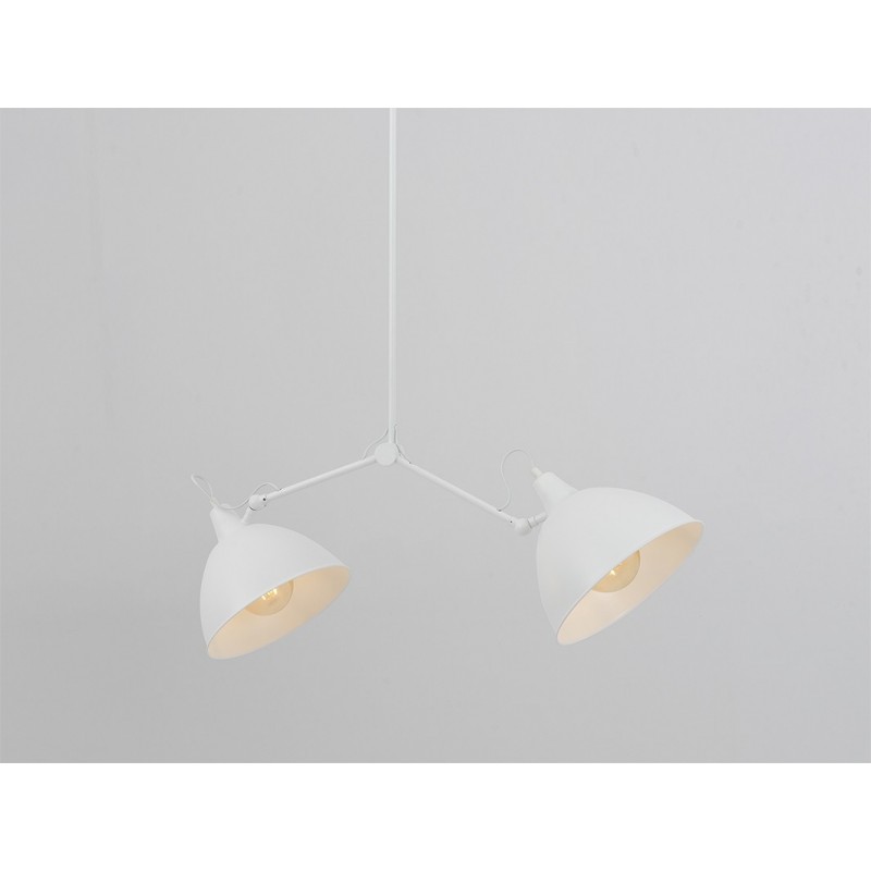 Lampa wisząca COBEN TWO HEAD - biały