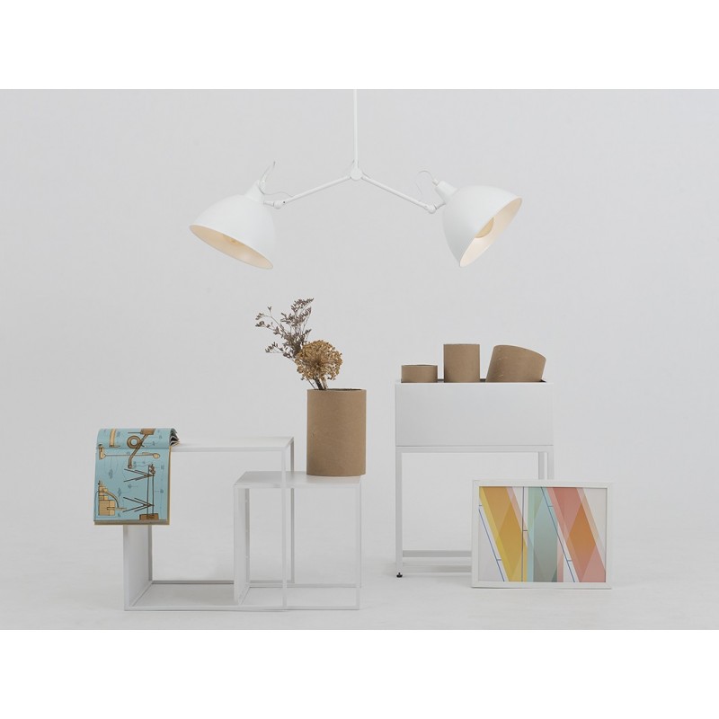 Lampa wisząca COBEN TWO HEAD - biały