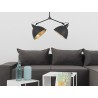 Lampa wisząca COBEN TWO HEAD - czarny