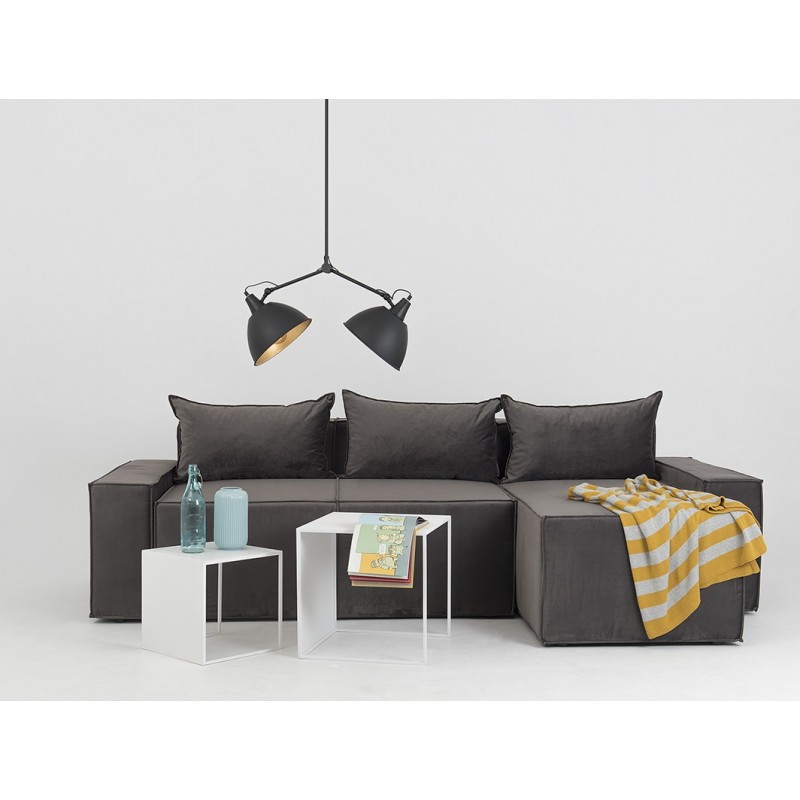 Lampa wisząca COBEN TWO HEAD - czarny