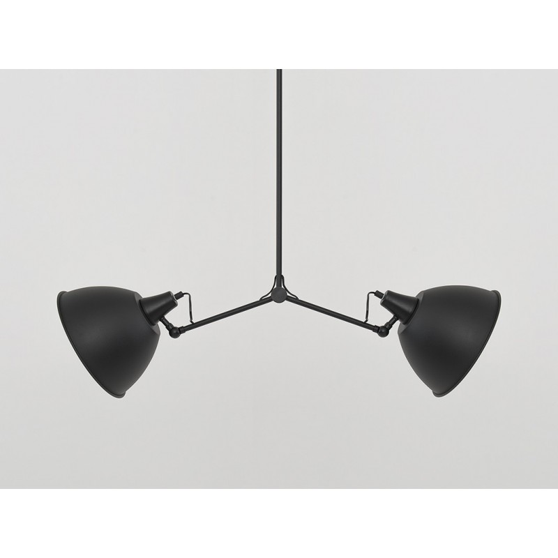 Lampa wisząca COBEN TWO HEAD - czarny