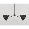 Lampa wisząca COBEN TWO HEAD - czarny