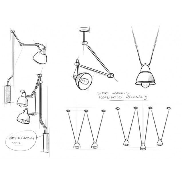 Lampa ścienna COBEN WALL - biały - 5