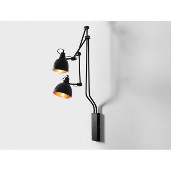 Lampa ścienna COBEN WALL 2 - czarny