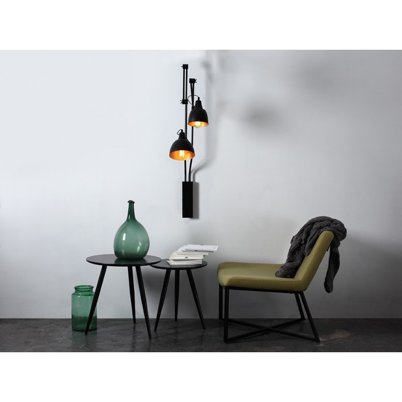 Lampa ścienna COBEN WALL 2 - czarny