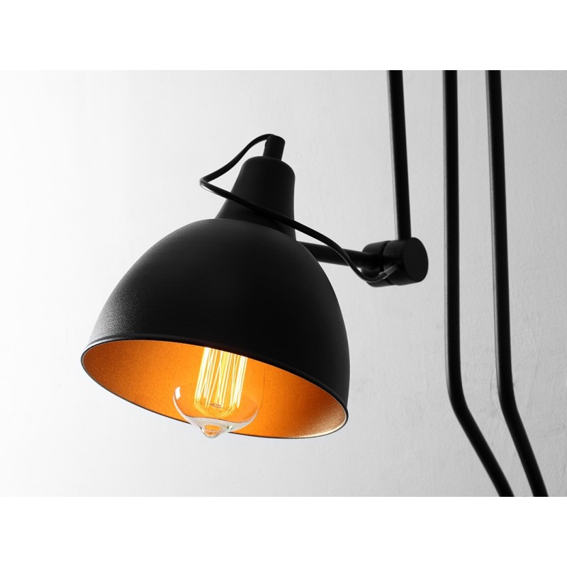 Lampa ścienna COBEN WALL 2 - czarny