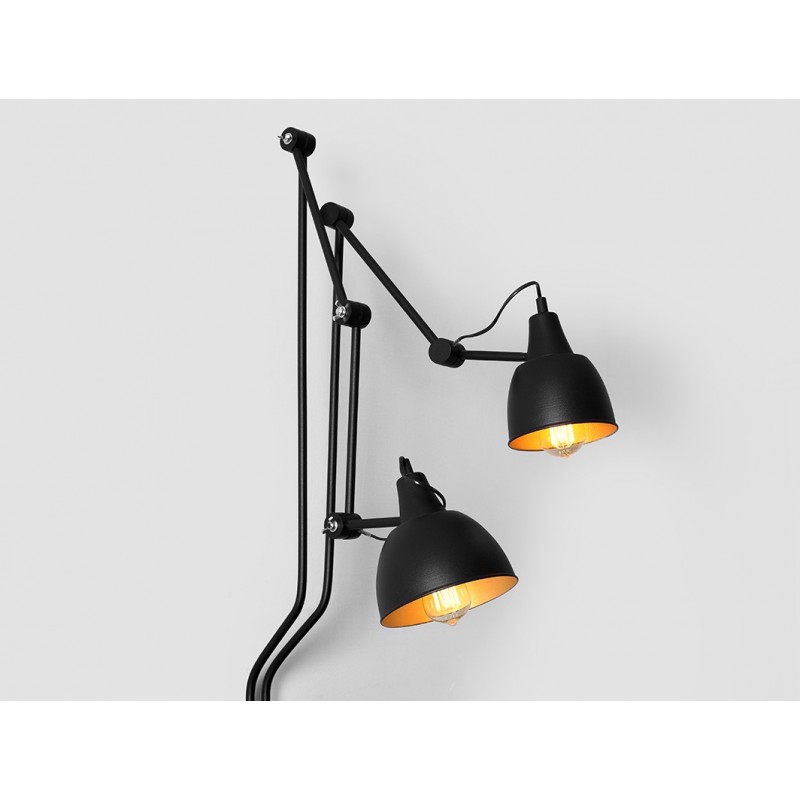 Lampa ścienna COBEN WALL 2 - czarny