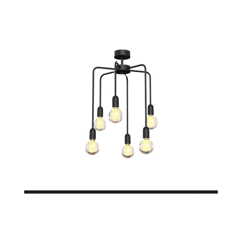 Lampa wisząca VANWERK TALL - czarny